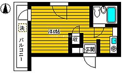 カレッジハウス ワンルームの間取図画像