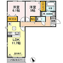 徳島県徳島市東吉野町２丁目（賃貸アパート2LDK・1階・57.52㎡） その2