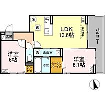 徳島県徳島市八万町法花谷（賃貸アパート2LDK・1階・58.13㎡） その2