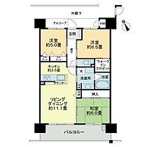 徳島県徳島市万代町７丁目（賃貸マンション3LDK・1階・73.50㎡） その2