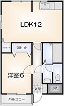 徳島県徳島市昭和町４丁目（賃貸アパート1LDK・2階・42.64㎡） その2