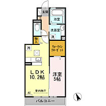 徳島県徳島市北沖洲１丁目（賃貸アパート1LDK・1階・41.45㎡） その2