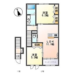 間取図画像 2LDK