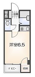 ピアネージュ徳島 ワンルームの間取図画像