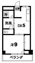 三井ビル 303 ｜ 徳島県徳島市中常三島町3丁目（賃貸マンション1DK・3階・36.00㎡） その2