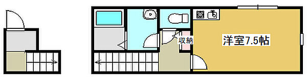 兵庫県加古川市東神吉町西井ノ口(賃貸アパート1R・1階・21.11㎡)の写真 その2