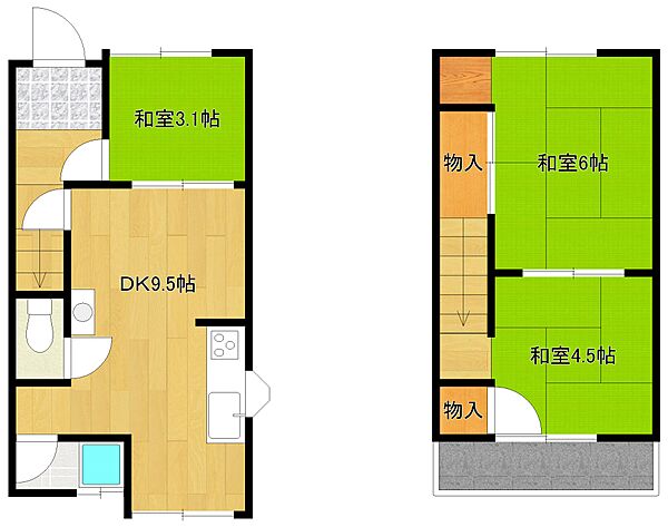 兵庫県明石市東藤江2丁目(賃貸一戸建3DK・--・50.65㎡)の写真 その2