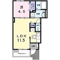 兵庫県揖保郡太子町東南（賃貸アパート1LDK・1階・37.00㎡） その2