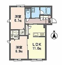 兵庫県小野市黒川町（賃貸アパート2LDK・1階・57.61㎡） その2