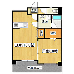 メゾンサンテ 4階1LDKの間取り