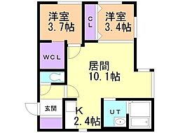 間取図画像 2LDK