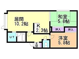 間取図画像 2LDK