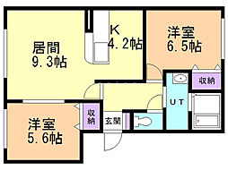 間取図画像 2LDK