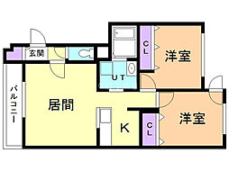 間取図画像 2LDK