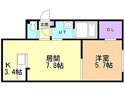 間取図画像 1LDK