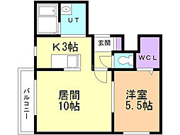 間取図画像 1LDK