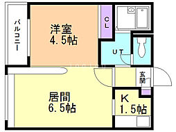 間取図画像 1LDK