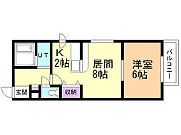 間取図画像 1LDK