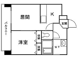 間取図画像 1LDK