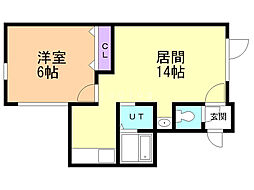 間取図画像 1LDK