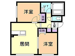 間取図画像 2LDK