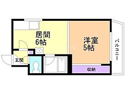 間取図画像 1DK