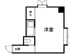 ビッグバーンズマンション東札幌2 ワンルームの間取図画像