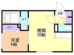 札幌市白石区東札幌五条2丁目マンション 1LDKの間取図画像