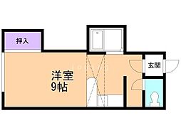 レオパレス南郷7丁目第2 ワンルームの間取図画像