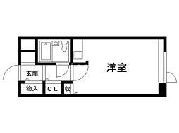 ダイアパレス白石 ワンルームの間取図画像