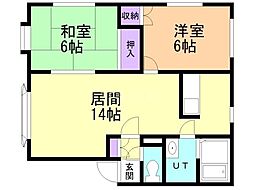 ケーズハウス 2LDKの間取図画像