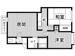 フォレスト1018 2LDKの間取図画像