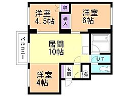 LEESPACE東札幌2条 3LDKの間取図画像