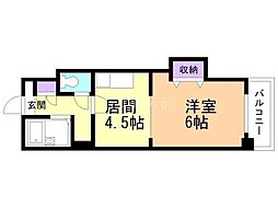 103松井ビル 1DKの間取図画像