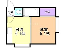 間取図画像 1DK