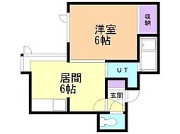 間取図画像 1DK