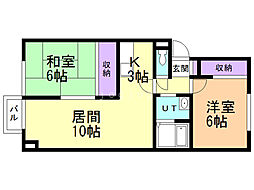 間取図画像 2LDK