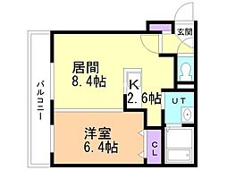 間取図画像 1LDK