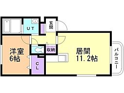 間取図画像 1LDK
