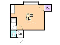 加藤ビル ワンルームの間取図画像