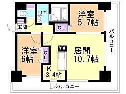 間取図画像 2LDK