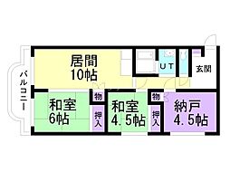 間取図画像 2SLDK