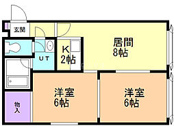 間取図画像 2LDK