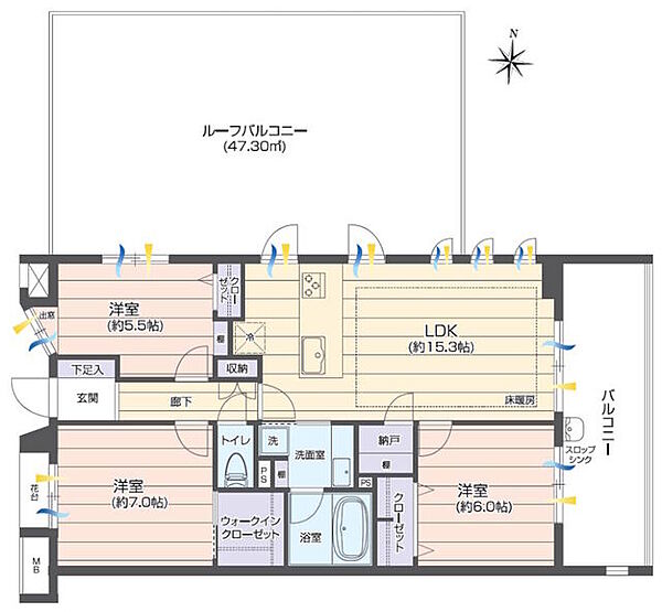 間取りを拡大表示