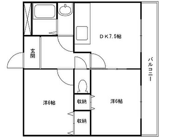 フレシール土山 303｜兵庫県姫路市土山4丁目(賃貸アパート2DK・3階・41.30㎡)の写真 その2