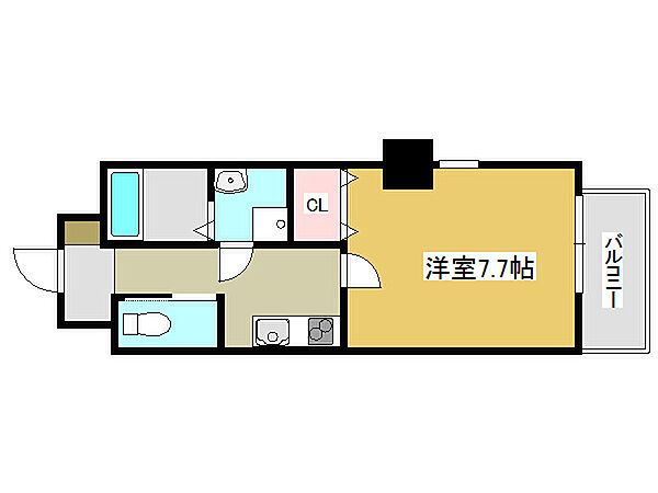 レジデンスＭ姫路 702｜兵庫県姫路市南町(賃貸マンション1K・7階・27.03㎡)の写真 その2
