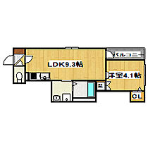 アンドキートス 102 ｜ 兵庫県加古川市平岡町新在家3丁目（賃貸アパート1LDK・1階・31.13㎡） その2