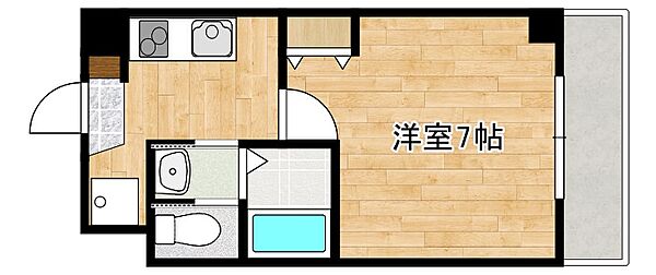 ＡＩＬＥ魚崎南 105｜兵庫県神戸市東灘区魚崎南町7丁目(賃貸マンション1K・1階・23.07㎡)の写真 その2