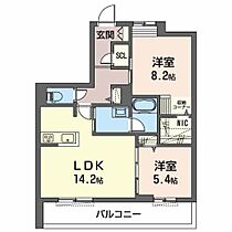 オカバ姫路青山シャーメゾンＢ 303 ｜ 兵庫県姫路市青山西1丁目（賃貸マンション2LDK・3階・66.13㎡） その2