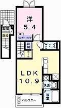 Ｋ＆ＹIII 203 ｜ 兵庫県姫路市北平野1丁目（賃貸アパート1LDK・2階・41.27㎡） その2